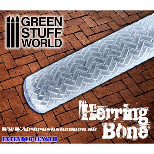 Rolling Pin Herribone - sildeben 1 stk 54 mm 
